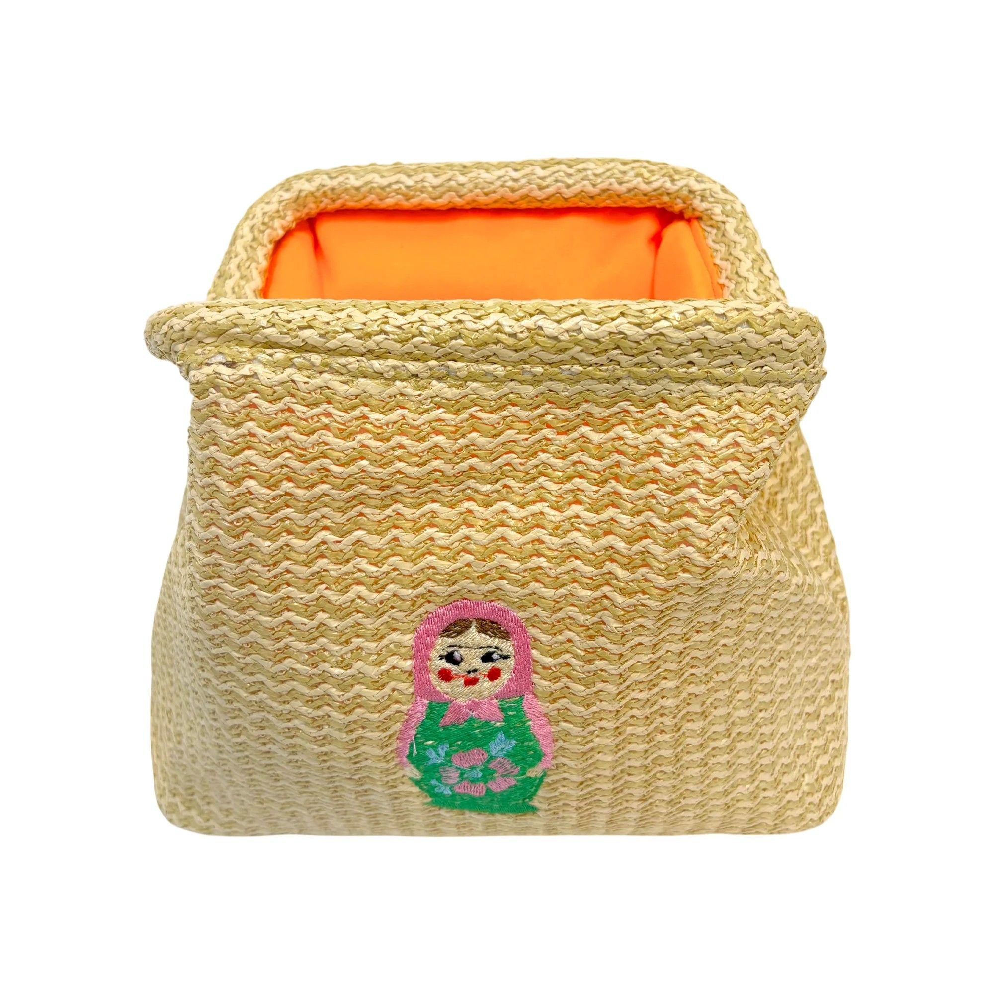 Lilly Loves Lilly Loves Women's Russian Doll Straw Clutch in Beige - 3
