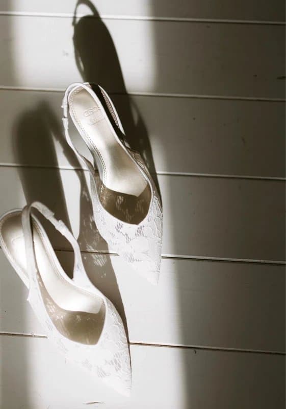 ASOS brand new lace bridal heels
