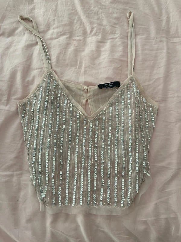 Bershka Sequin top