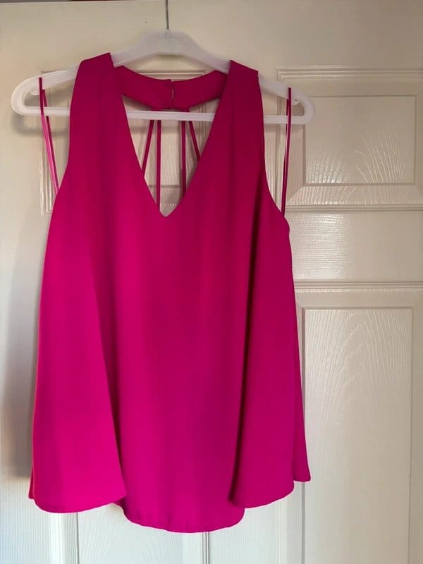 New Look Ladies stunning cerise pink top size 12 - 1