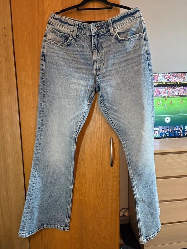 ASOS Design ASOS design flared jeans in light wash blue