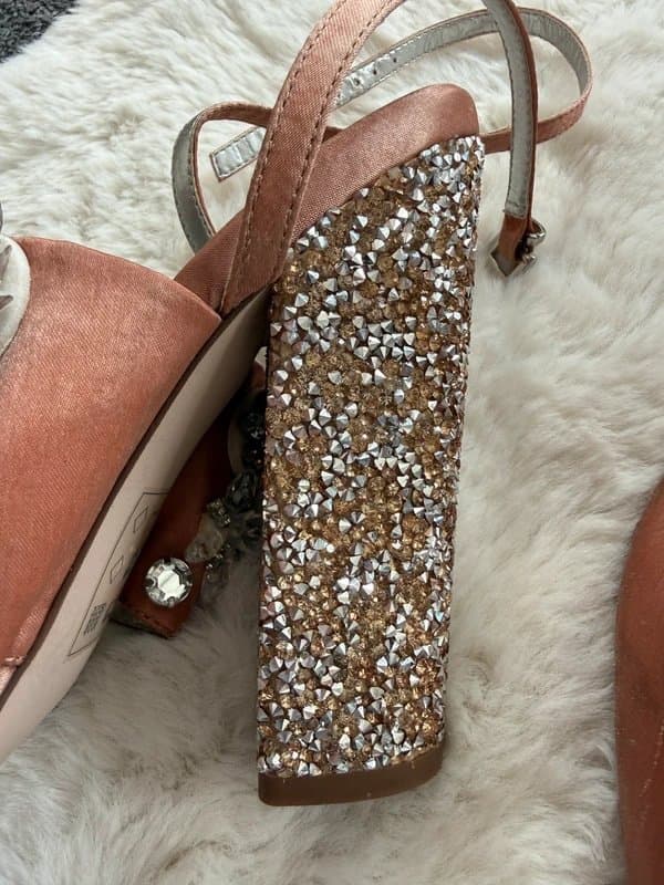 ASOS ASOS Bridal embellished satin heels size-6/39