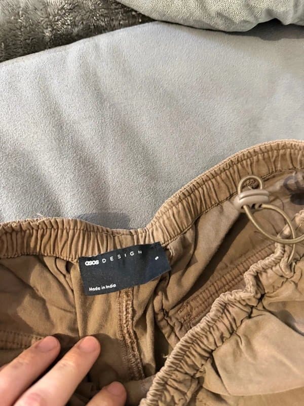 ASOS Brown parachute cargo pants
