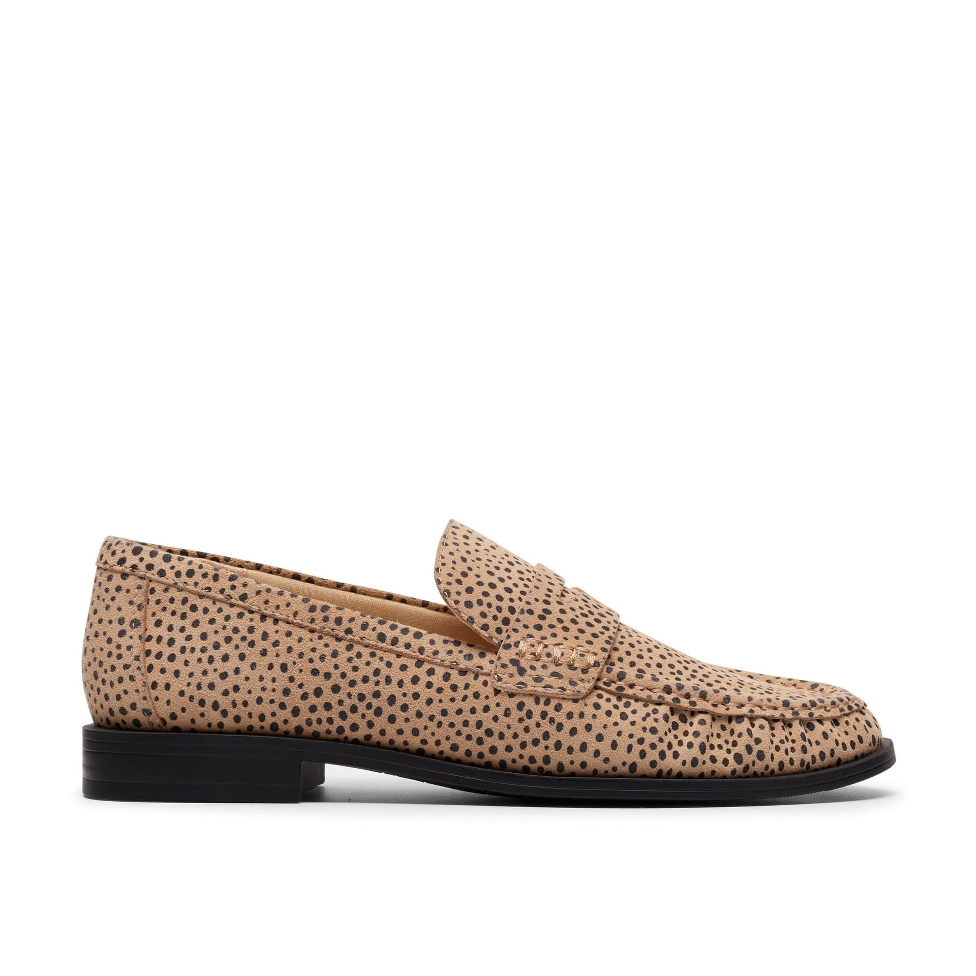 Clarks Clarks Women's Alixea Walk Animal Print Loafers, Slip Ons in Light Brown