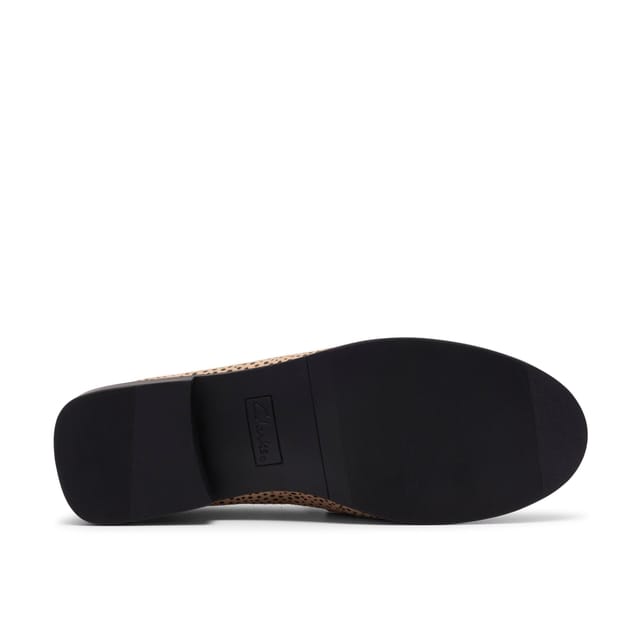 Clarks Clarks Women's Alixea Walk Animal Print Loafers, Slip Ons in Light Brown - 3