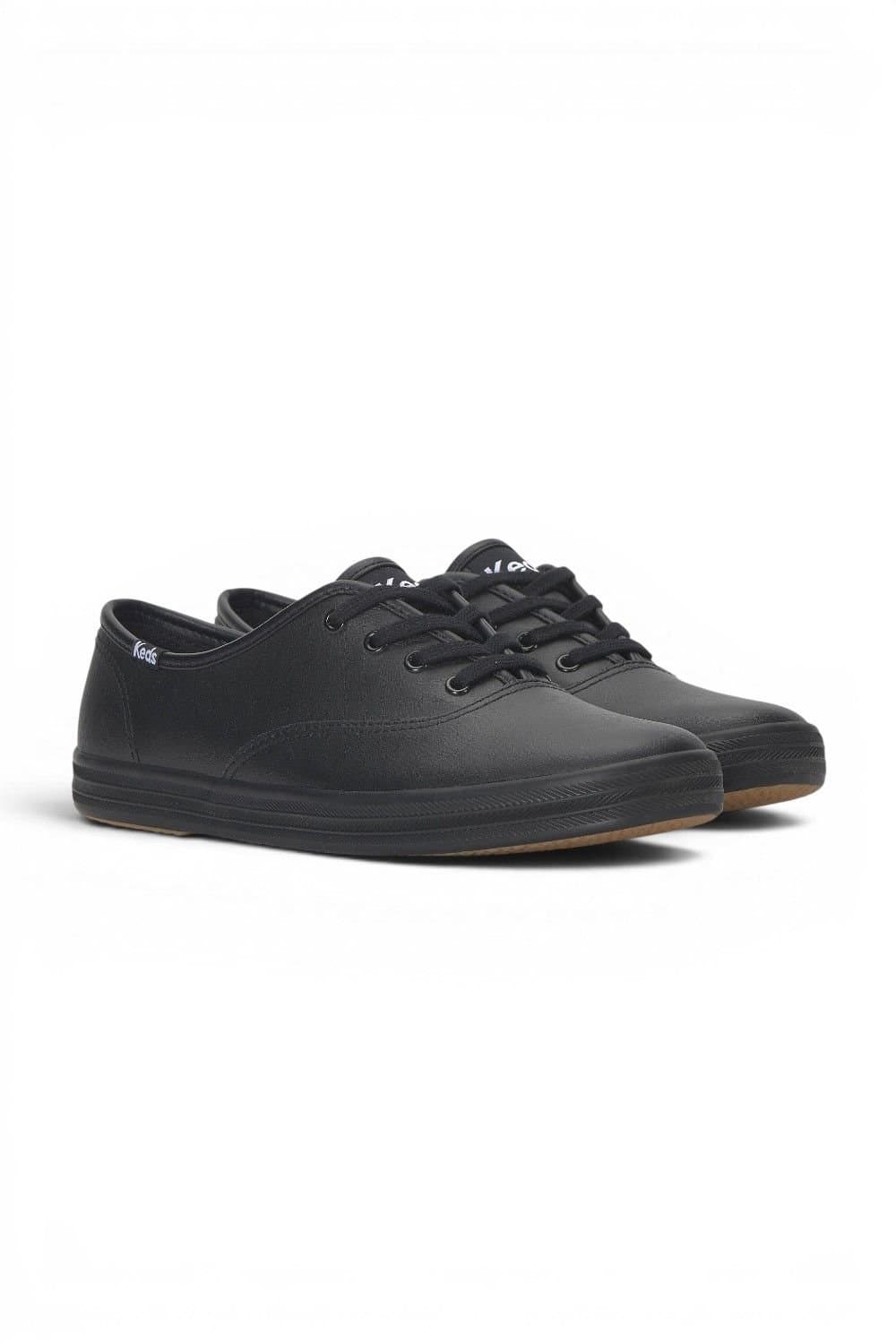 keds Keds Women's Champion Originals Leather Lace-Up in Black