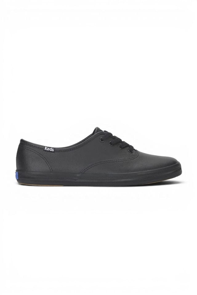 keds Keds Women's Champion Originals Leather Lace-Up in Black - 2