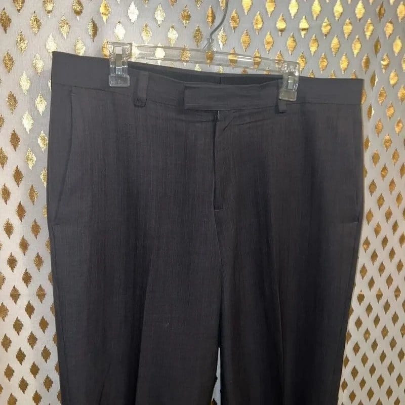 Kenneth Cole Black Pinstripe Dress Pants 38x30