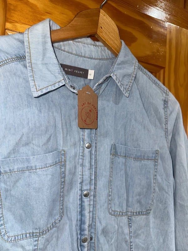 Mint Velvet Mint Velvet shoe 10 denim shirt size 10