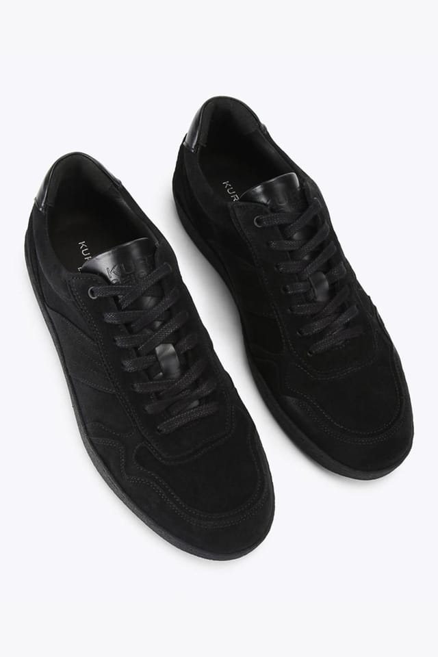 Kurt Geiger London Kurt Geiger London Men's 'Lloyd 2 Drench' Suede Trainers in Black - 2
