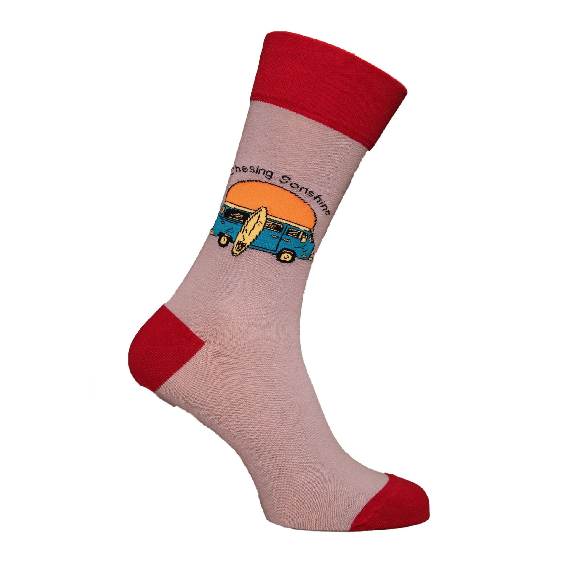 Simply Essentials Simply Essentials Men's Toys Campervan Socks in Grey