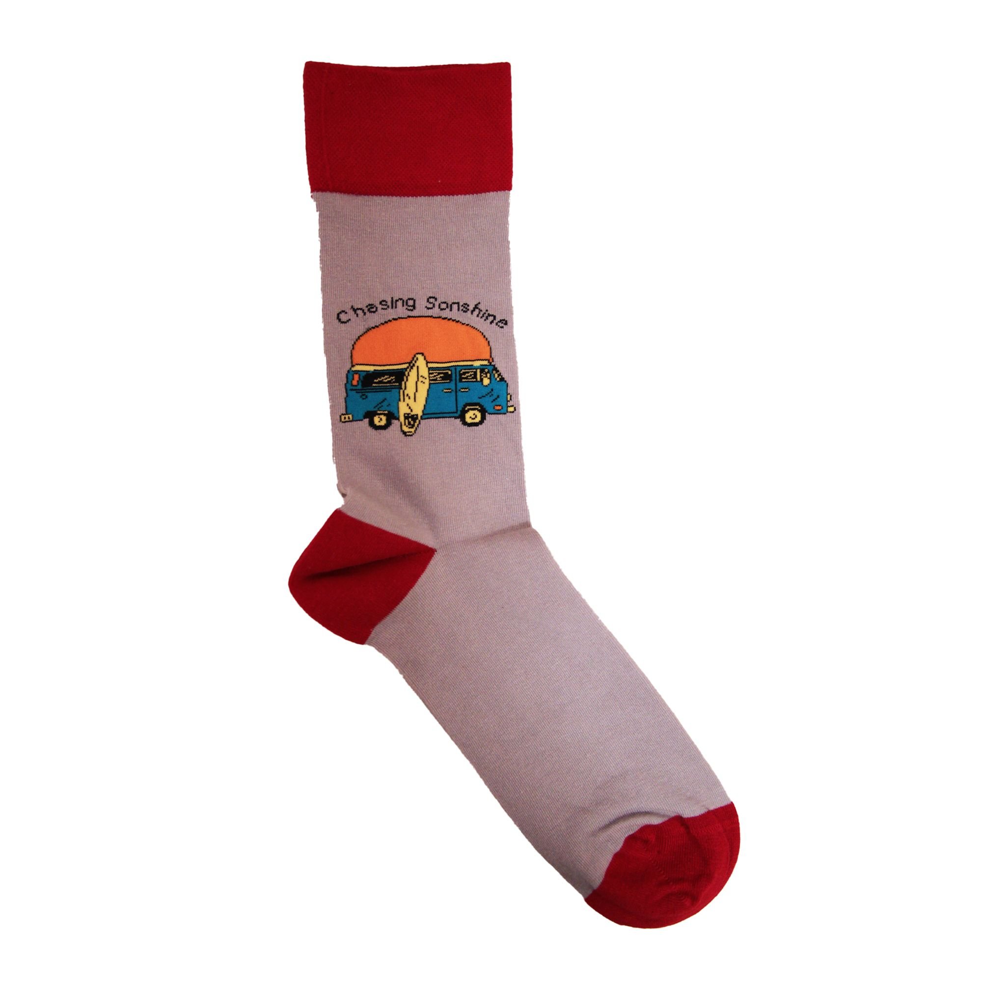 Simply Essentials Simply Essentials Men's Toys Campervan Socks in Grey - 3