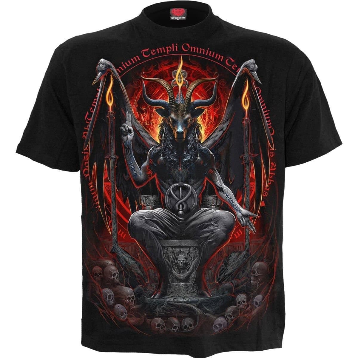 Spiral Spiral Men's BAPHOMET - T-Shirt Black