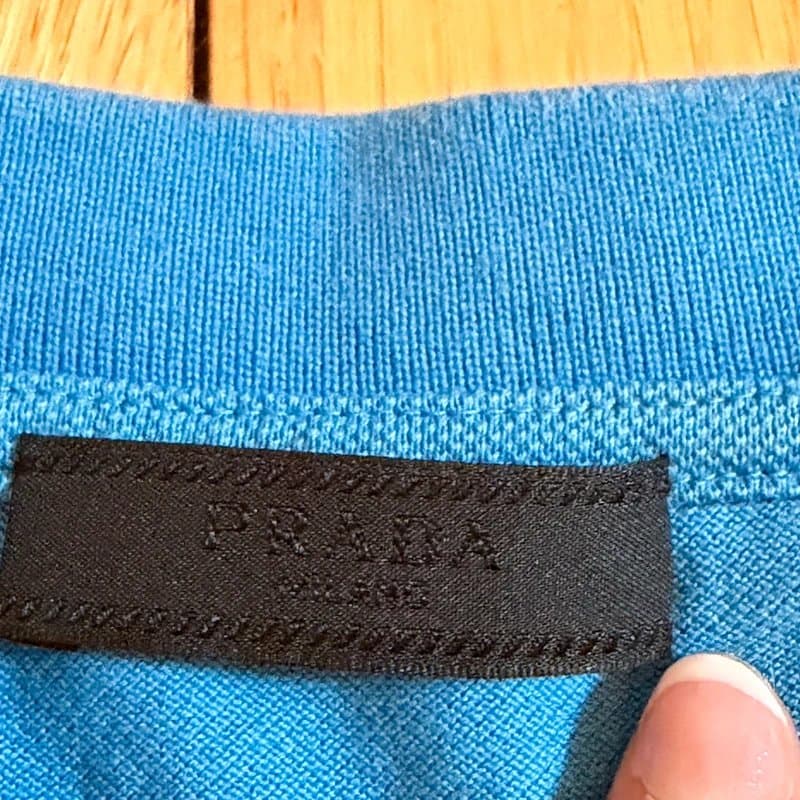 Prada Prada Sport Polo Shirt Men’s Large Blue Vintage