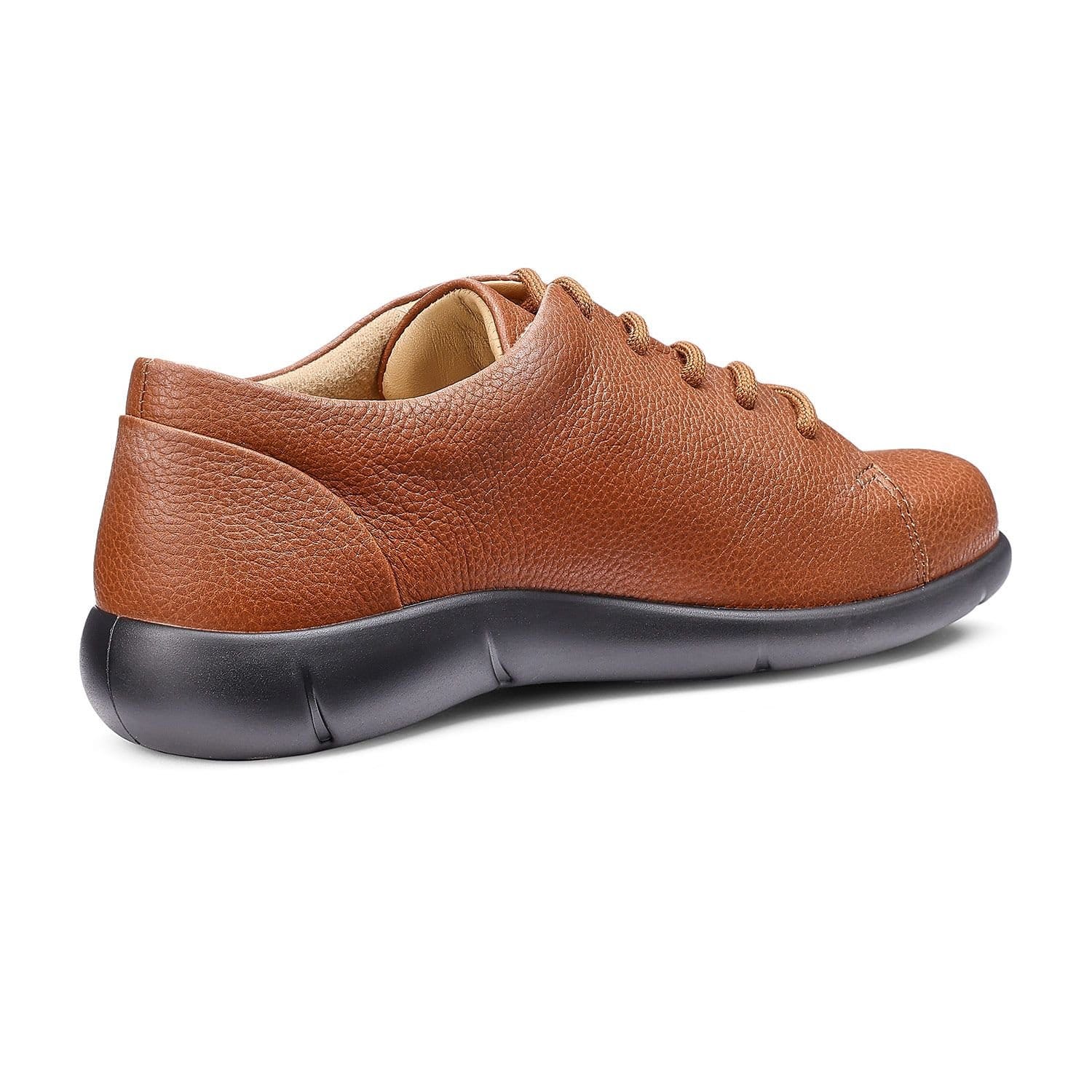 Hotter Hotter Women's Wide Fit 'Dew II' Casual Lace-Ups in Tan - 4