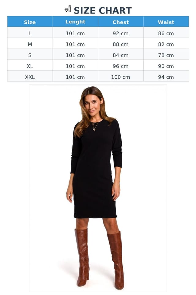 Love Lace Love Lace Women's Everyday Midi Cotton Knit Dress for Styling in Black - 3