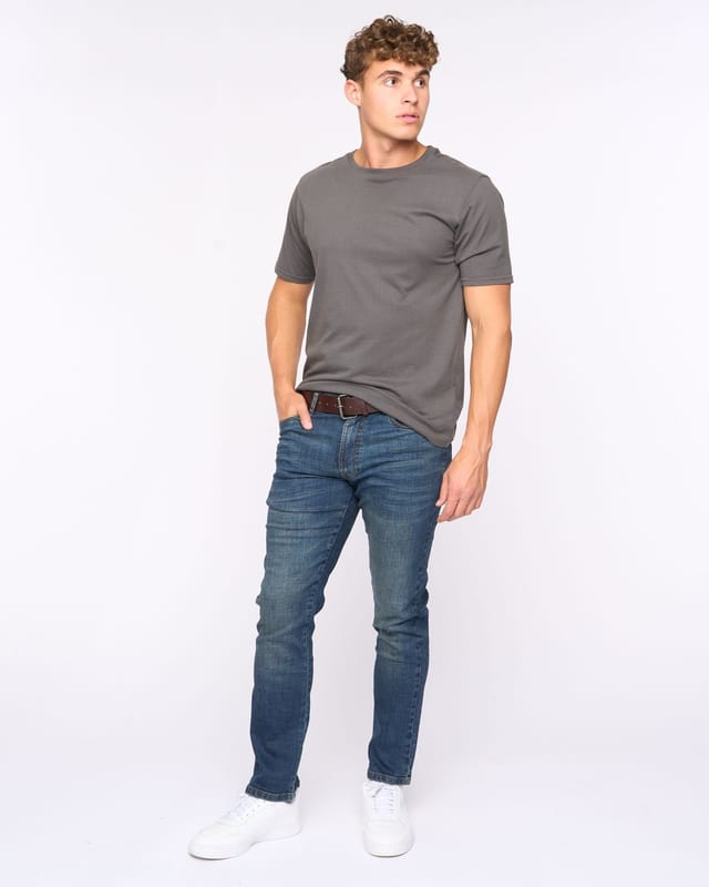 Bewley&Ritch Bewley&Ritch Newbury Men's Straight-Fit Stretch Jeans in Dark Blue - 3