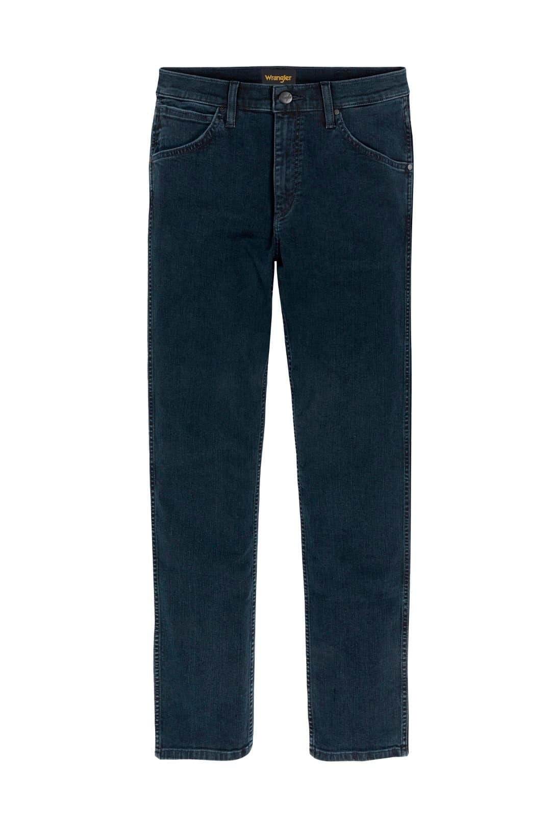 Wrangler Wrangler Men's Greensboro Regular Straight Denim Jeans Iron Blue in Navy