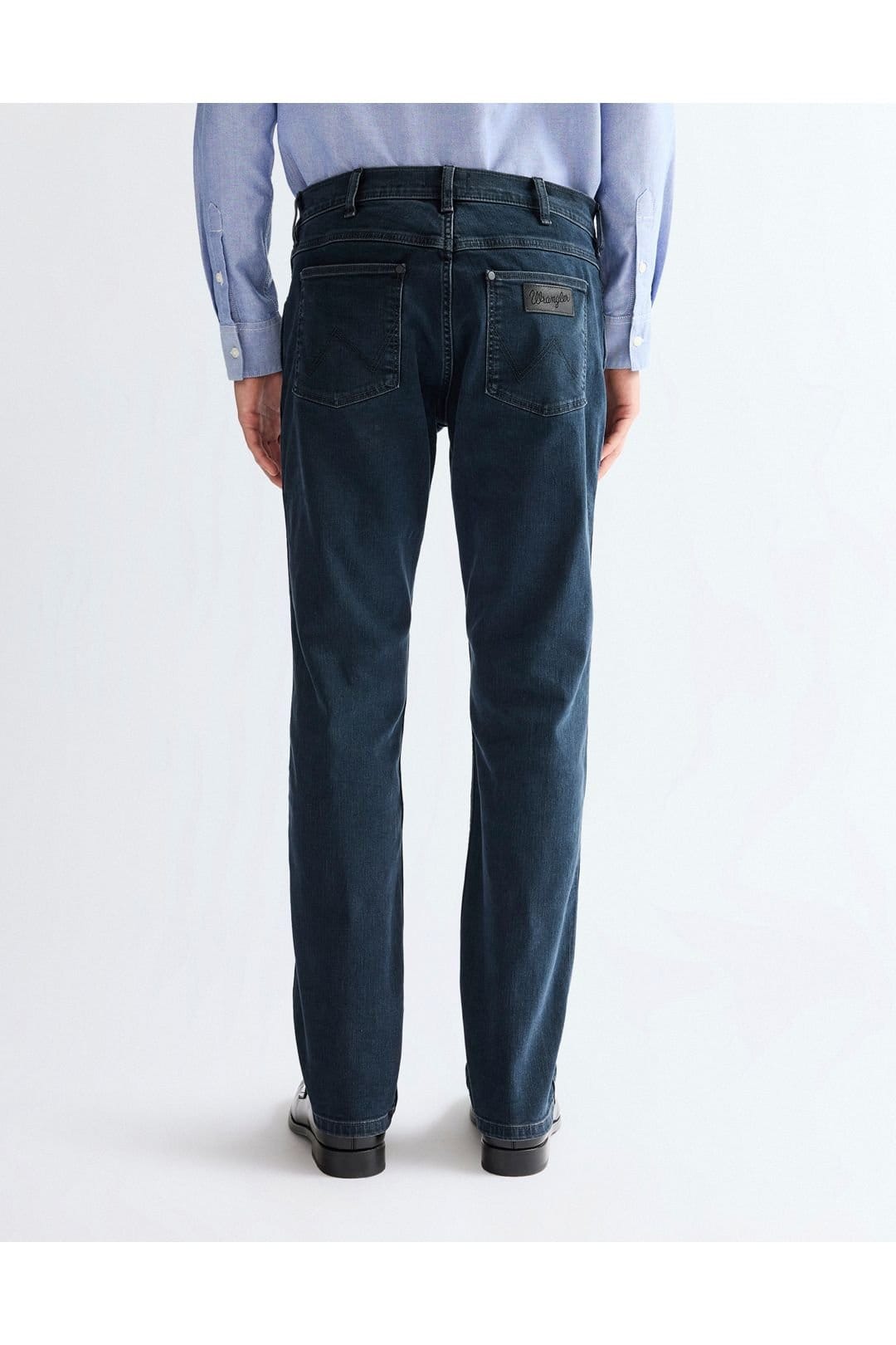 Wrangler Wrangler Men's Greensboro Regular Straight Denim Jeans Iron Blue in Navy - 4