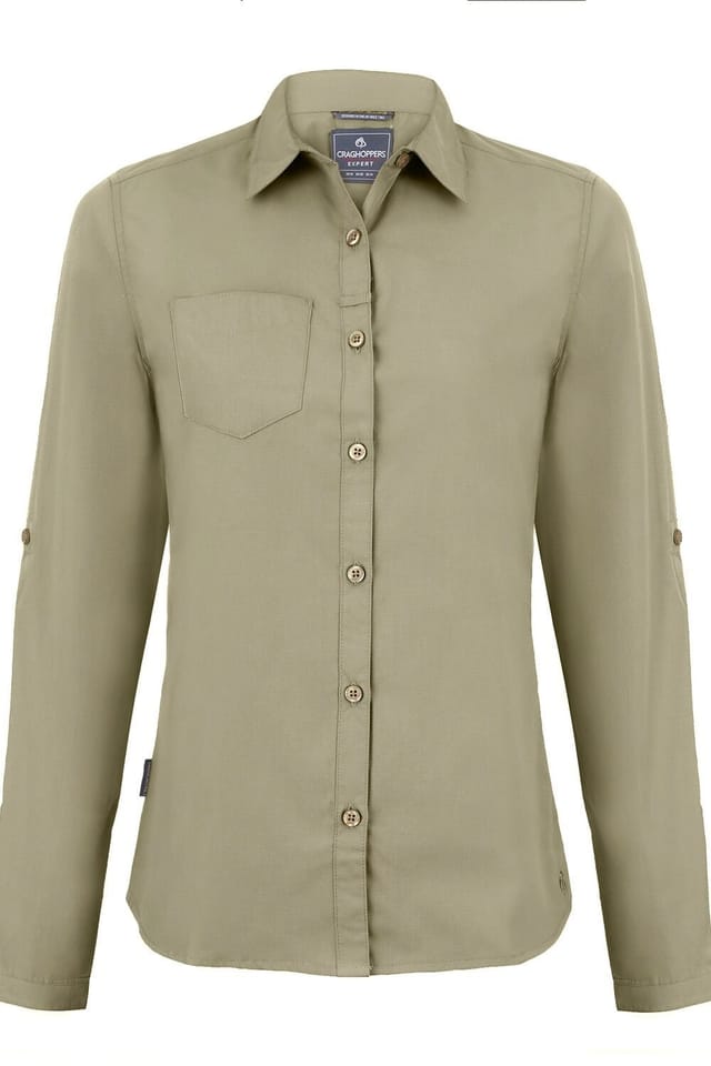 Craghoppers Craghoppers Women's 'Expert Kiwi' Long Sleeved Shirt in Beige - 3