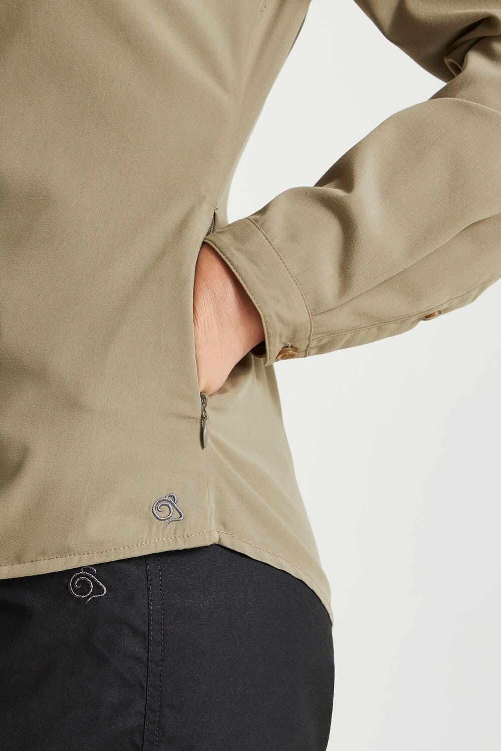 Craghoppers Craghoppers Women's 'Expert Kiwi' Long Sleeved Shirt in Beige - 4