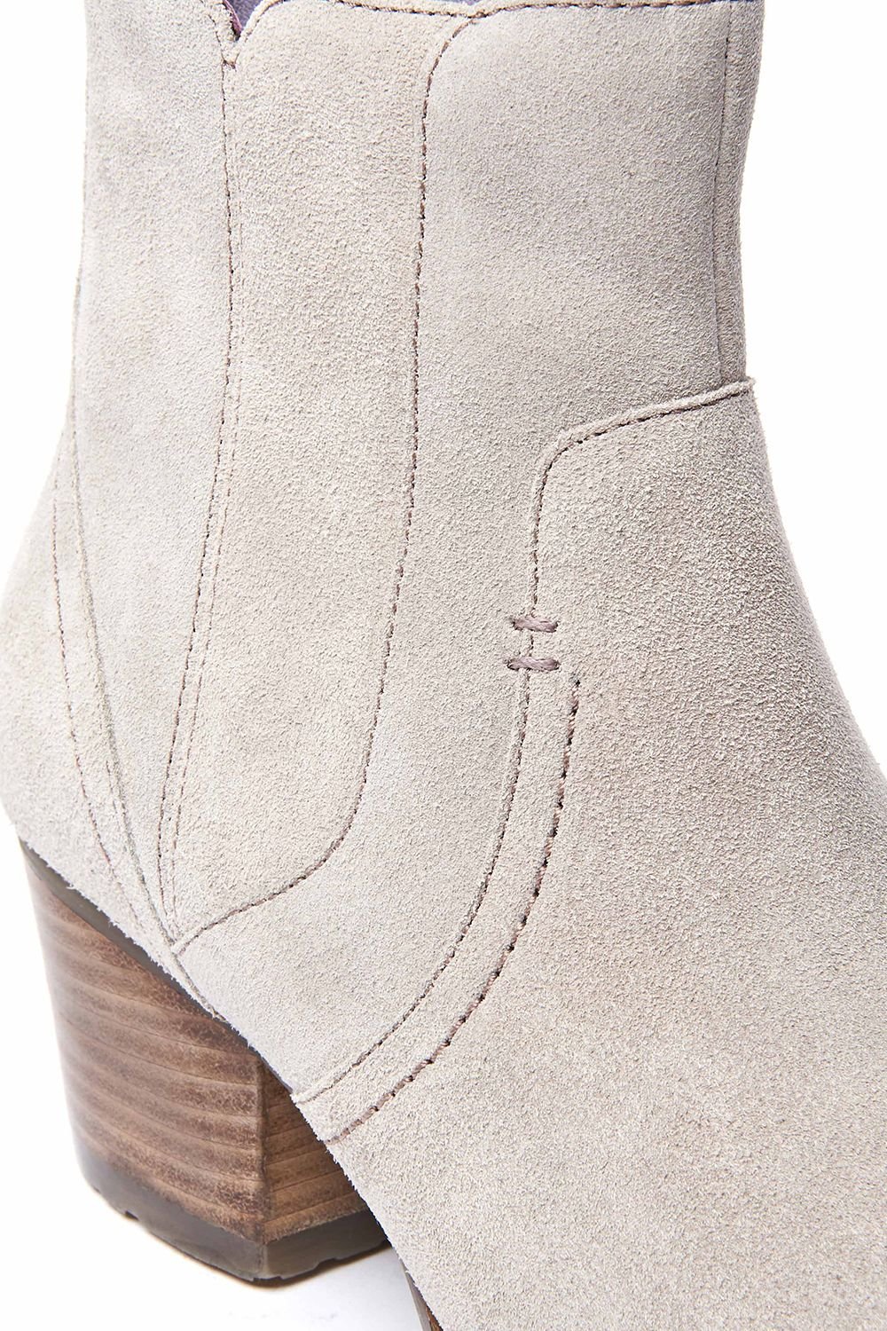 Moshulu Moshulu Women's 'Morisot' Western Inspired Heeled Ankle Boot in Grey - 3