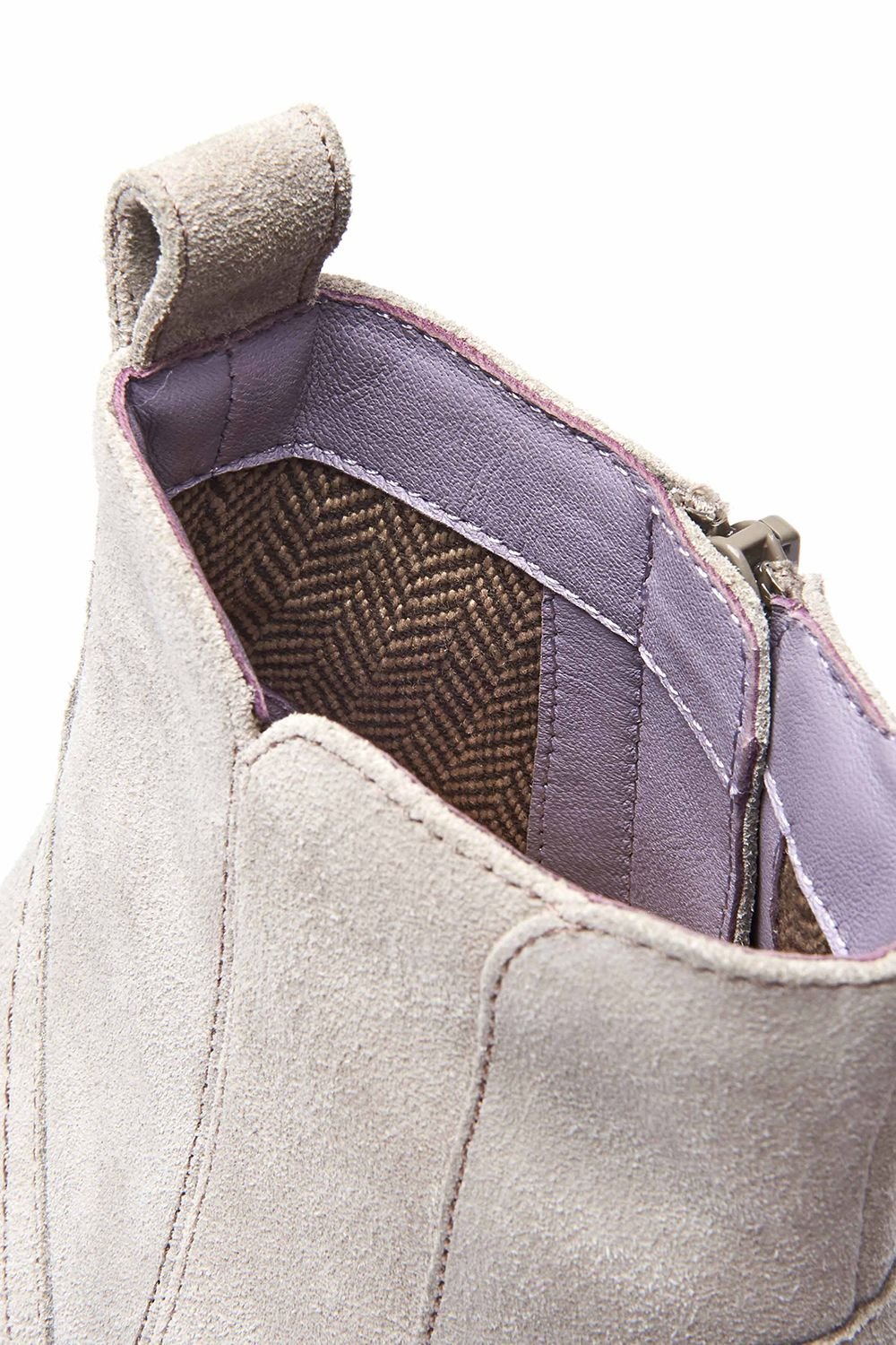 Moshulu Moshulu Women's 'Morisot' Western Inspired Heeled Ankle Boot in Grey - 4