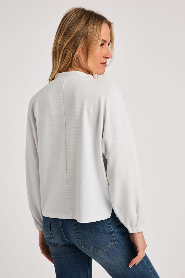 French Connection French Connection Women's Long Sleeve Turtle Neck Soft Top in Off-White - 2