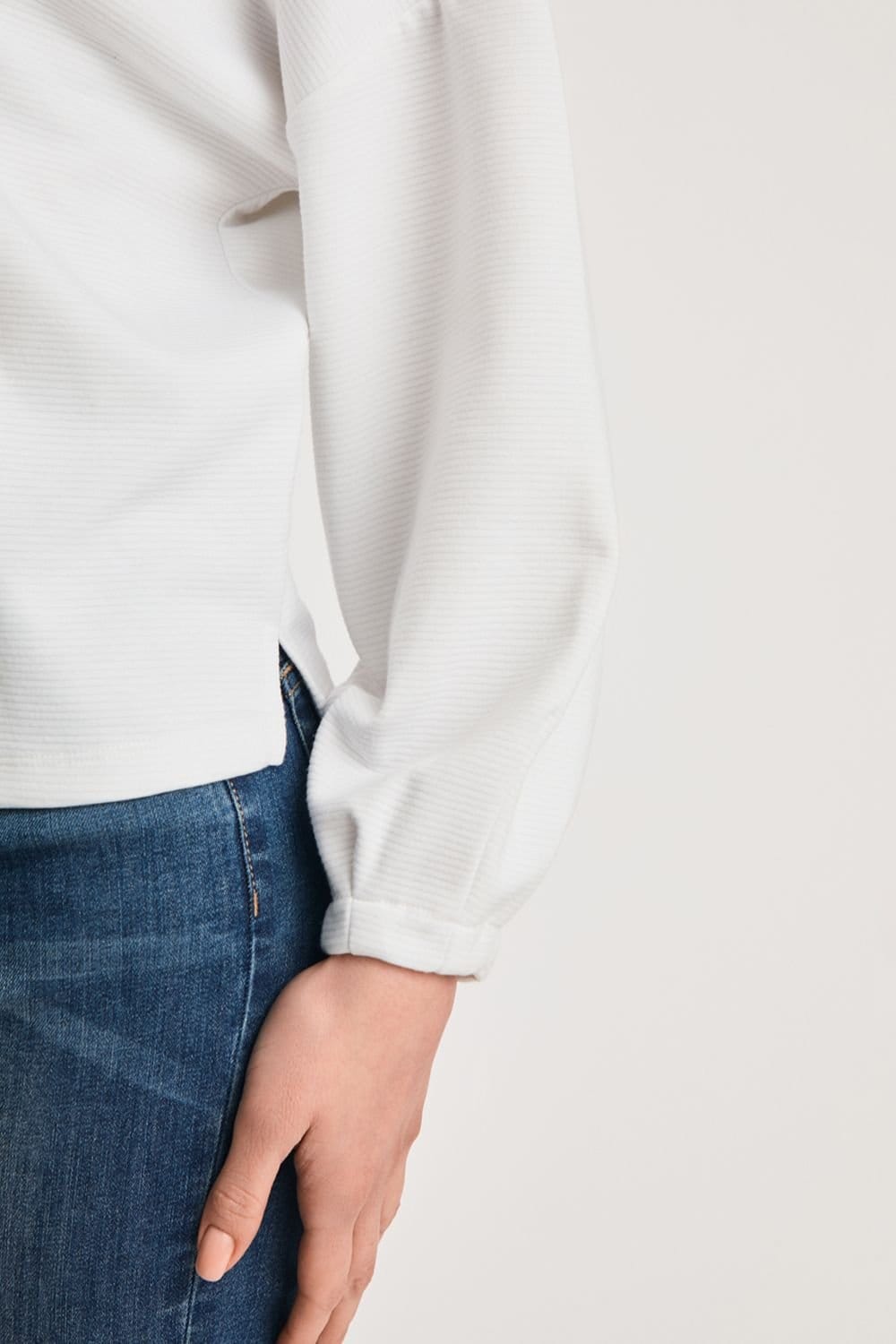 French Connection French Connection Women's Long Sleeve Turtle Neck Soft Top in Off-White - 4