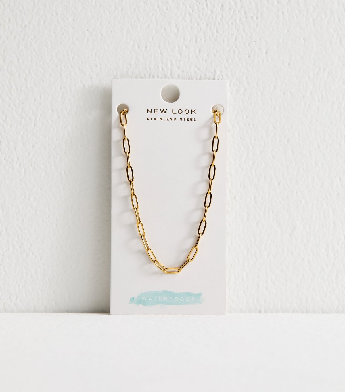 New Look Gold Tone Waterproof Chain Link Necklace New Look - 3