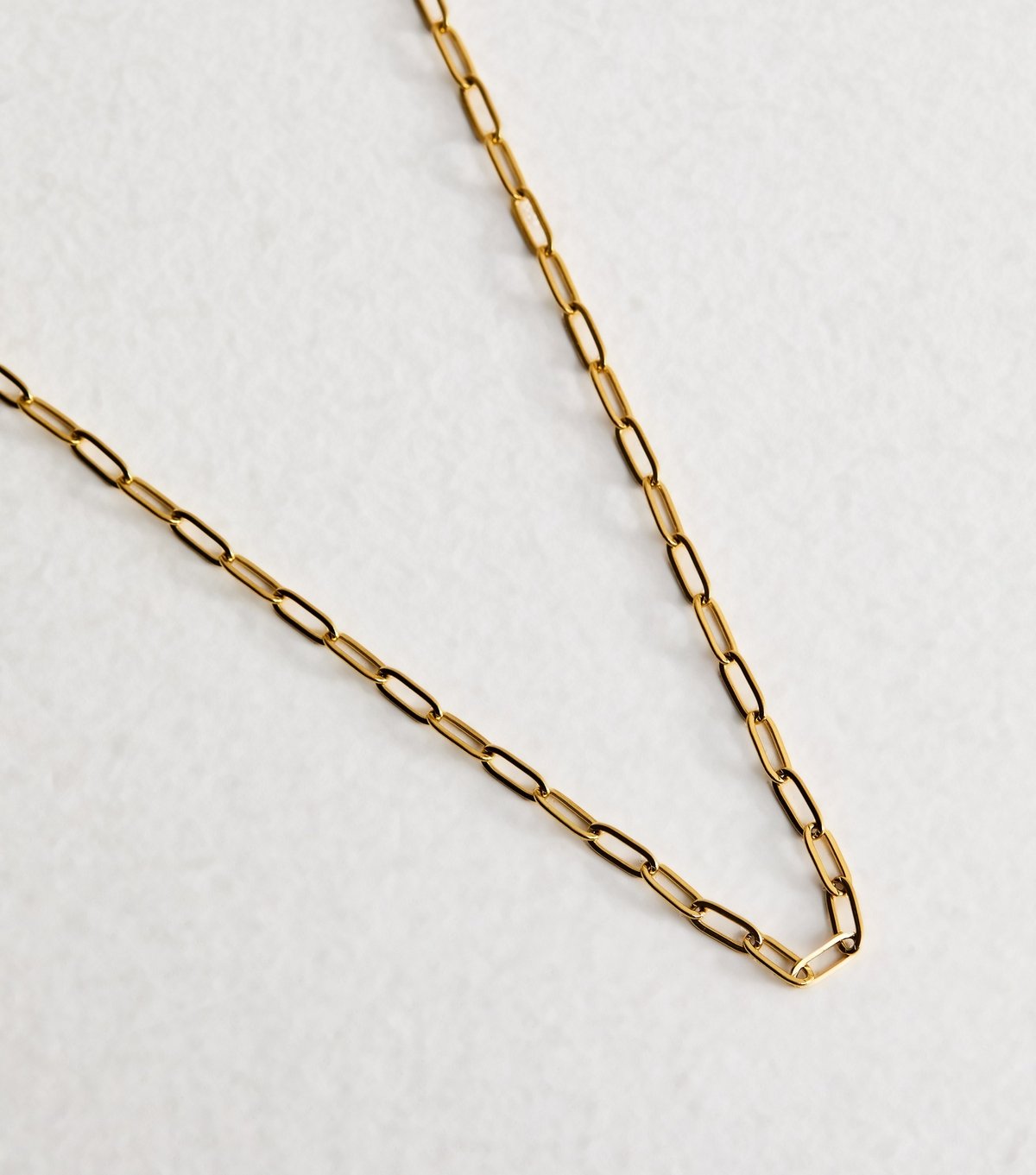 New Look Gold Tone Waterproof Chain Link Necklace New Look - 4