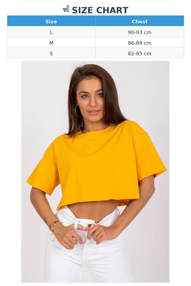 Love Lace Love Lace Women's Loose Fit Short Sleeve T-Shirt Style 165157 in Yellow - 3