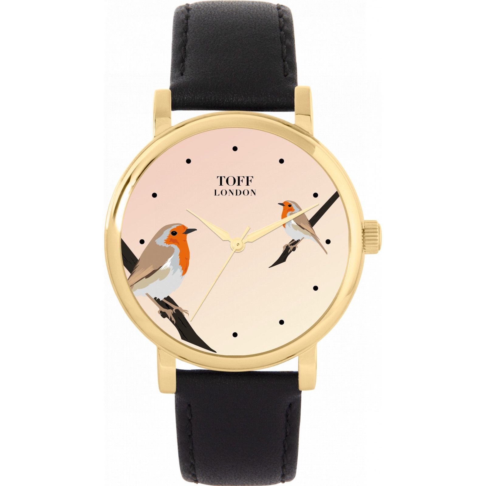 Toff London Toff London Women's Birds Watch in Beige - 1