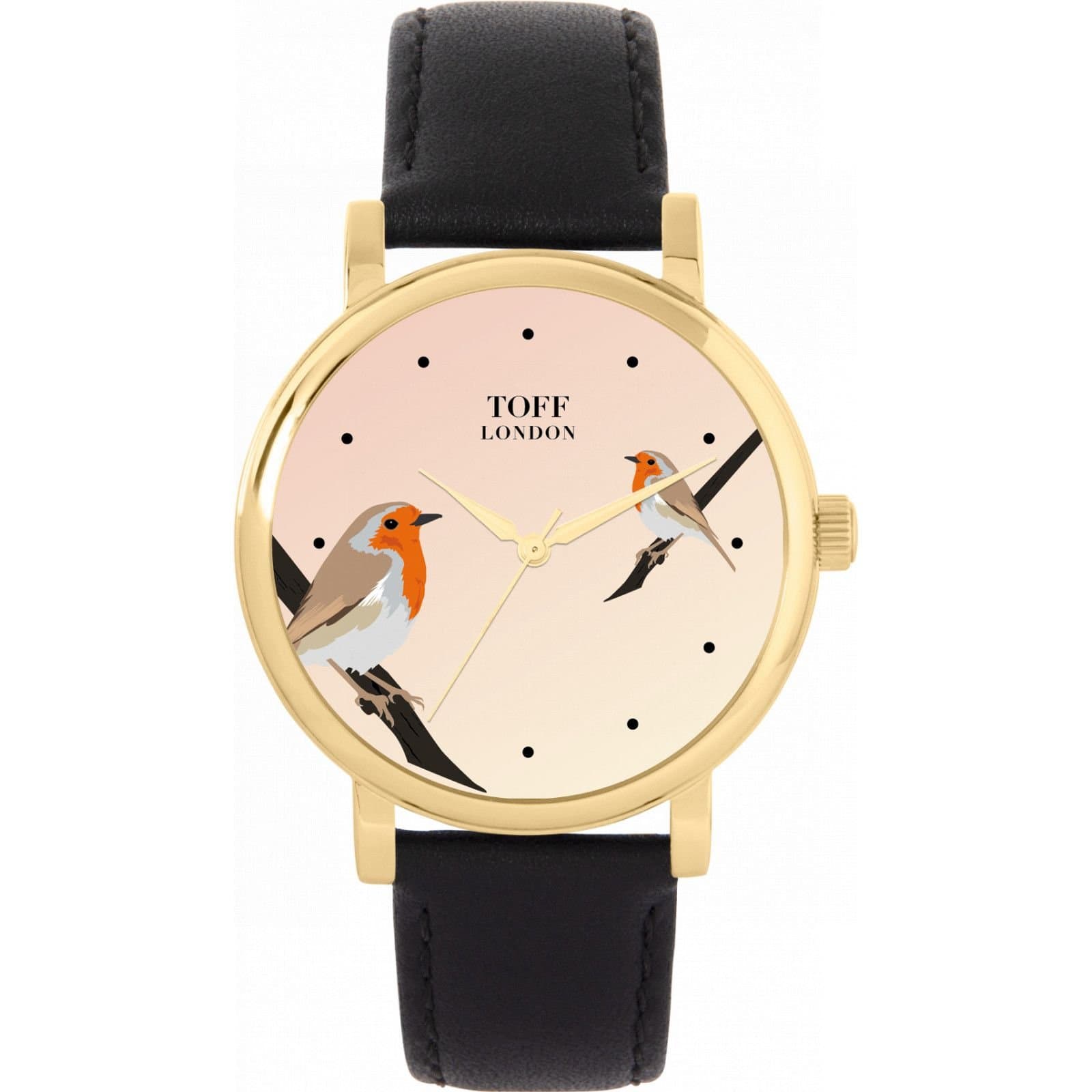 Toff London Toff London Women's Birds Watch in Beige