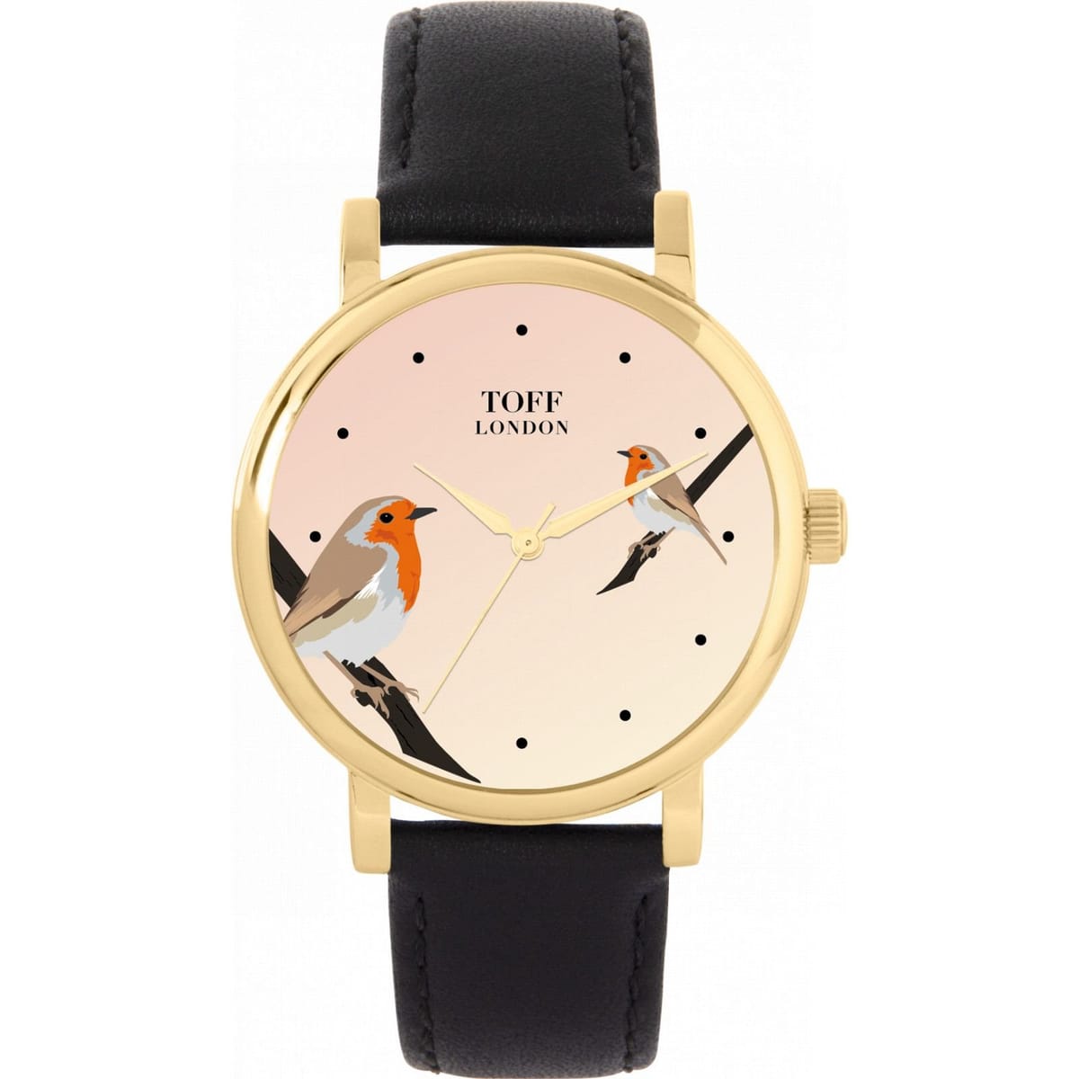 Toff London Toff London Women's Birds Watch in Beige - 1