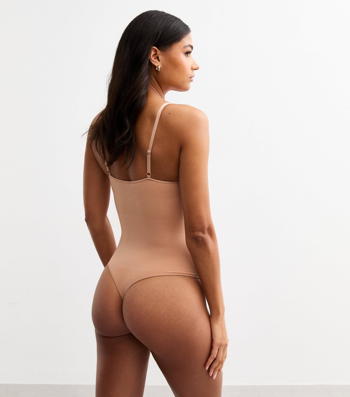 New Look Women's Tan Seamless Shaping Sweetheart Neck Push Up Body New Look - 4