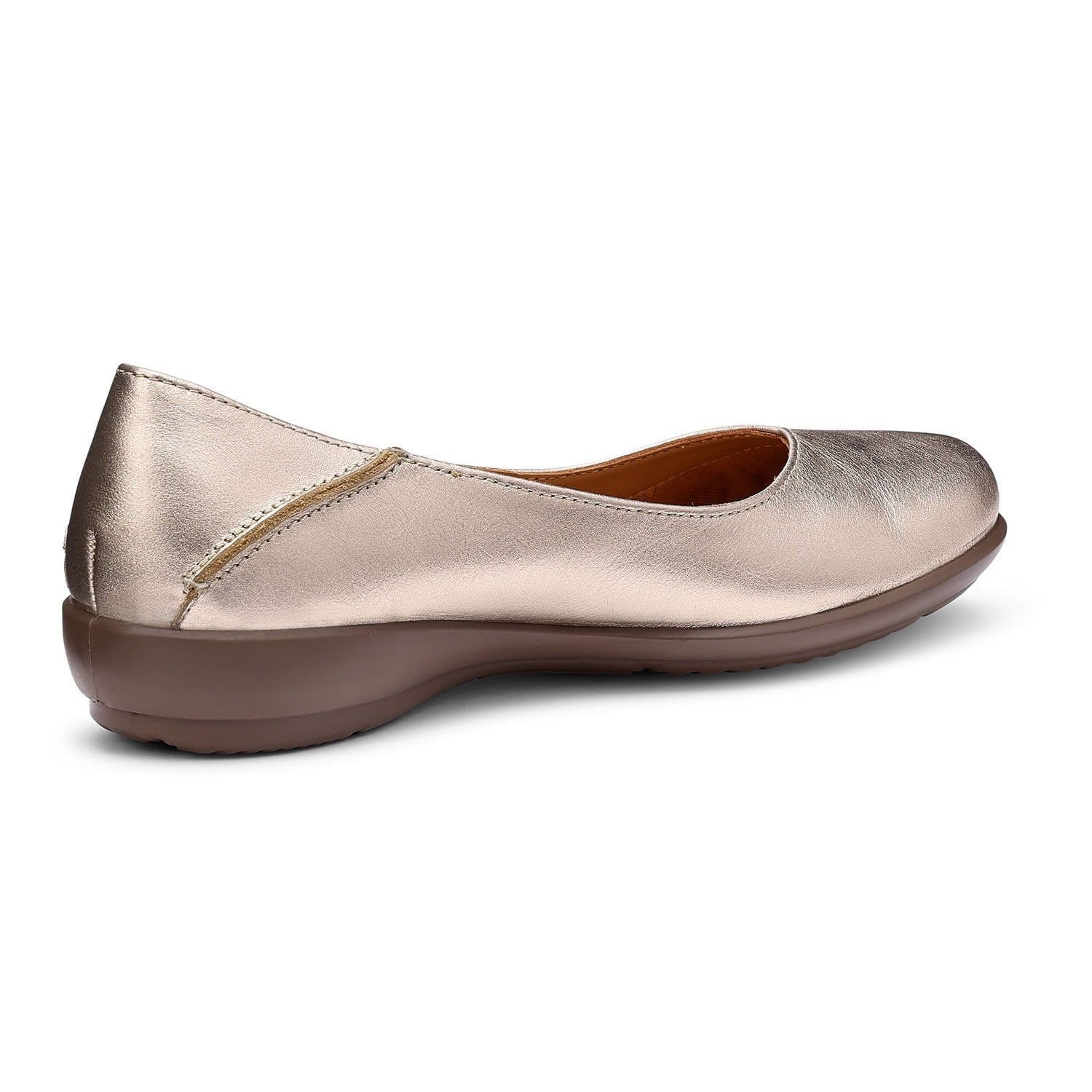 Hotter Hotter Women's 'Birdie' Ballerina Pumps in Metallic Gold - 4