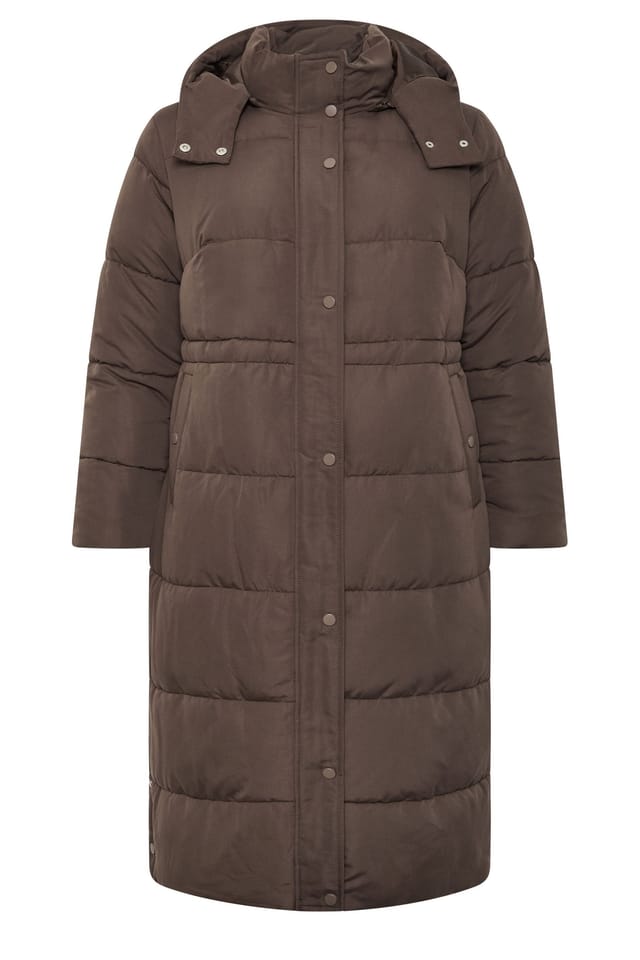 Evans Evans Women's Puffer Coat in Chocolate - 2