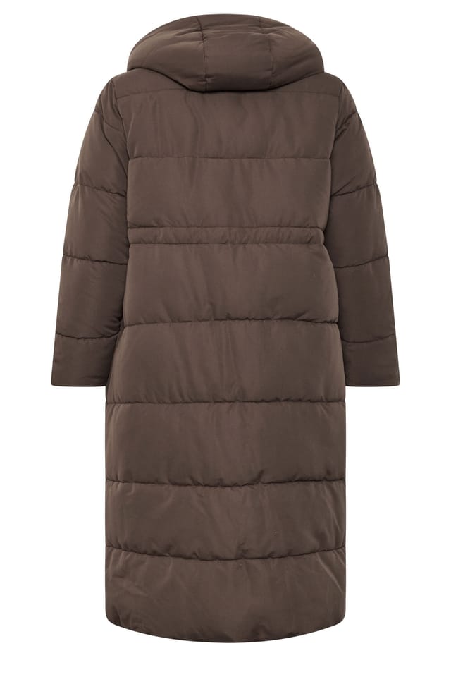 Evans Evans Women's Puffer Coat in Chocolate - 3