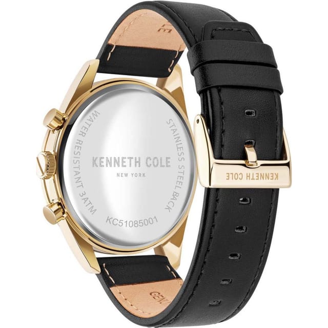 Kenneth Cole Kenneth Cole Men's KC51085001 Modern 48mm Quartz Watch in Black - 3