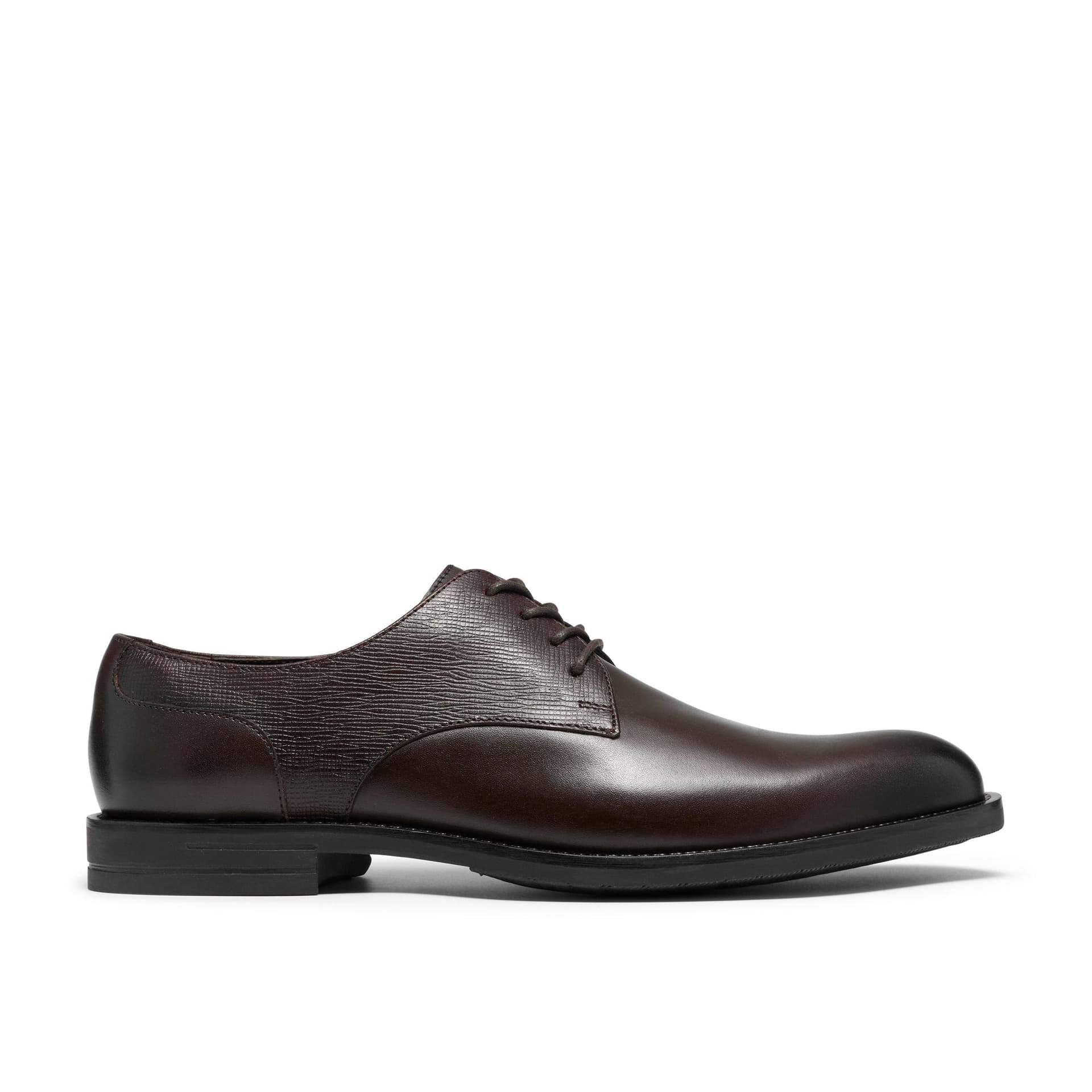 Clarks Clarks Men's Bathford Lace Brown Leather Derby Shoes, Lace Up