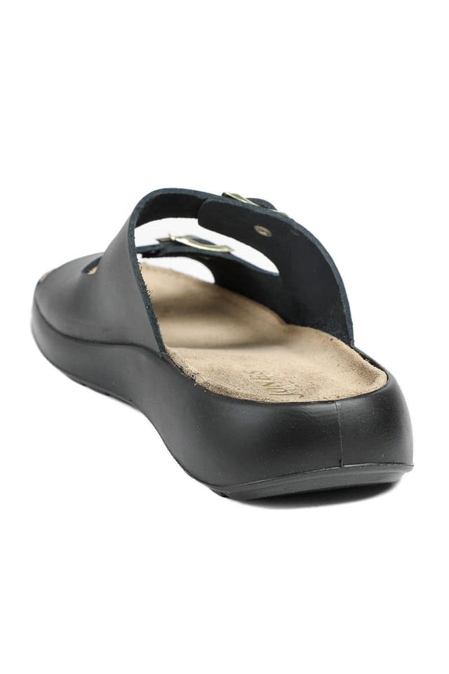 Jones Bootmaker Jones Bootmaker Women's Harlowe Wide Fit Leather Sandals in Black - 3