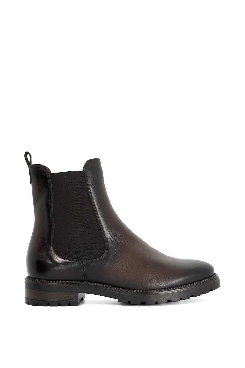 Dune London Dune London Women's 'Poema' Leather Ankle Boots in Brown