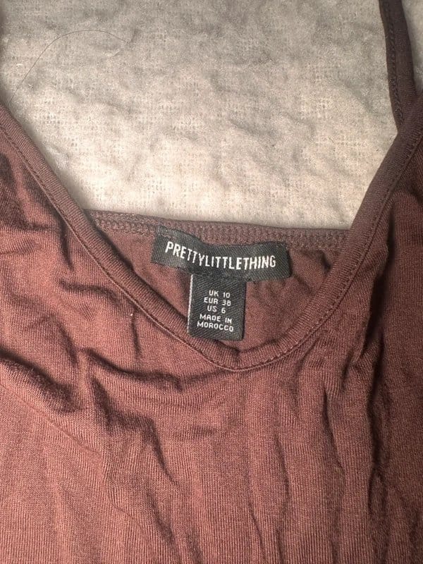 PLT Brown Jersey Jumpsuit