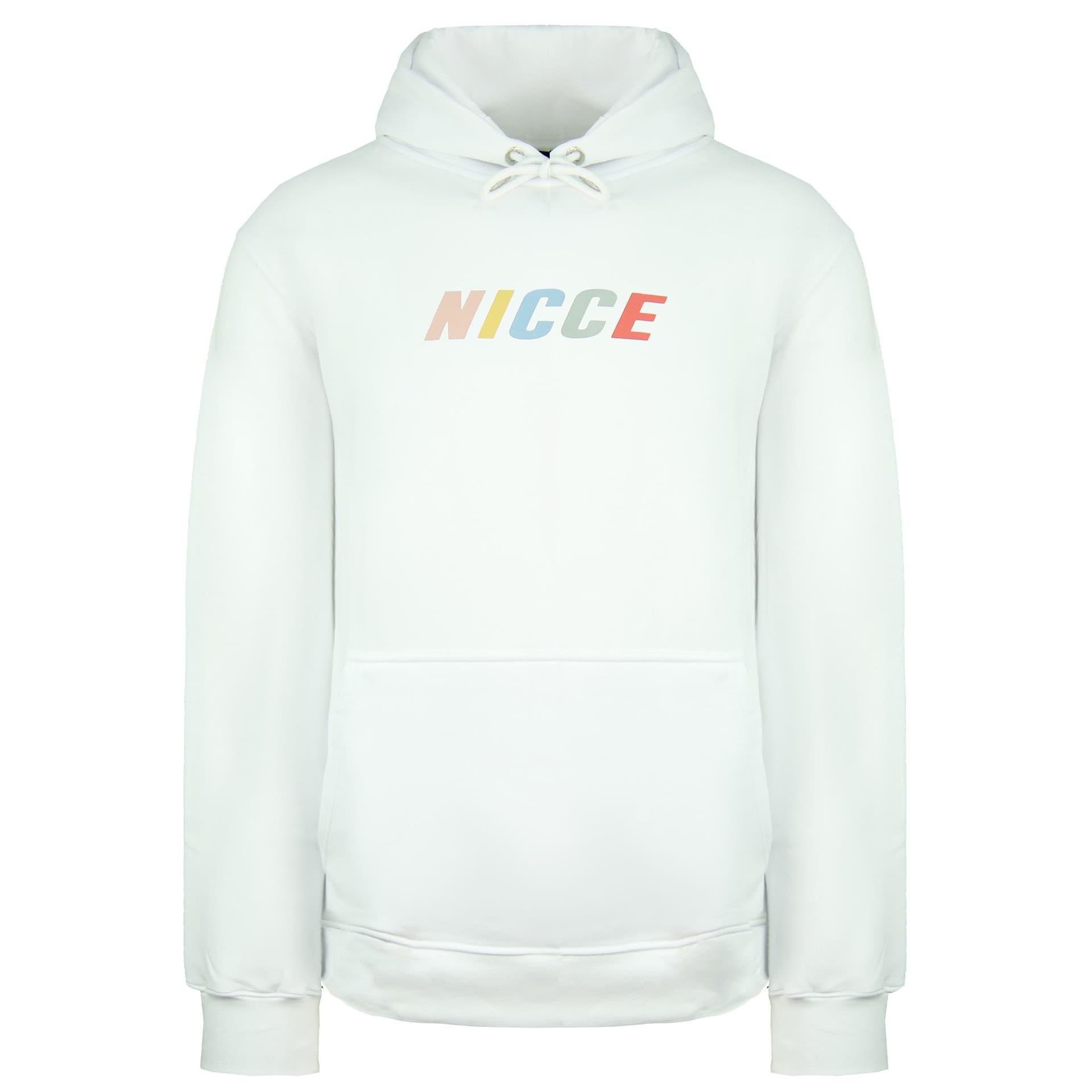 Nicce Nicce Men's Long Sleeve Pullover White Myriad Hoodie