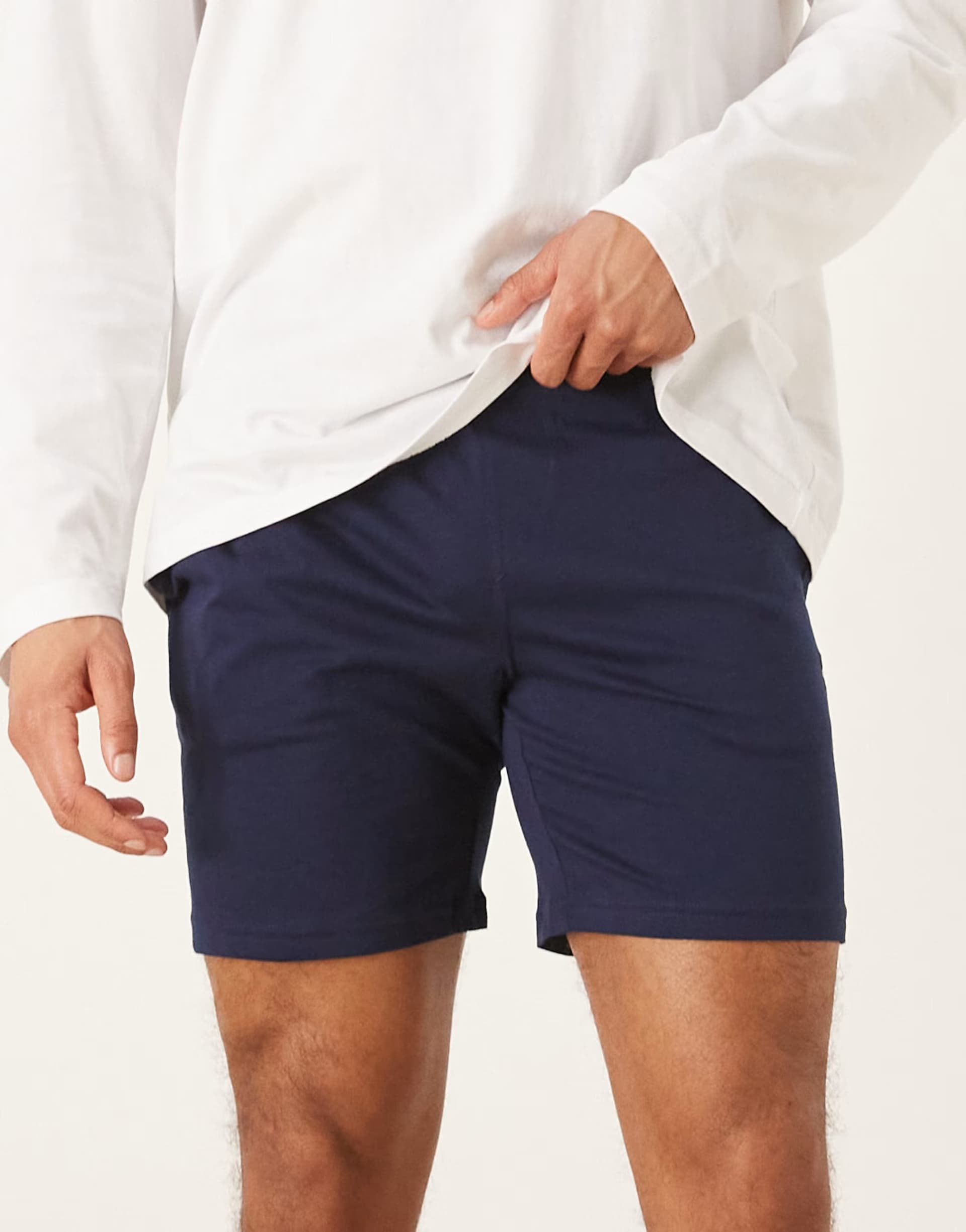 ASOS ASOS Polo Ralph Lauren Cotton Jersey Sleep Shorts in Navy