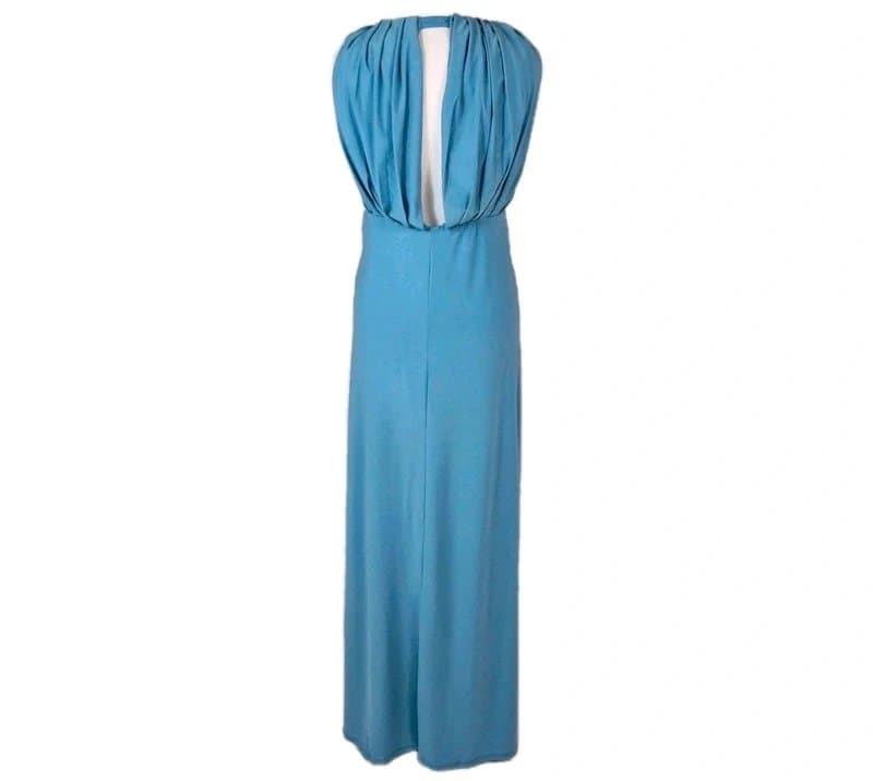 ASOS NEW asos light blue ling maxi streatchy dress size 12 party summer holiday