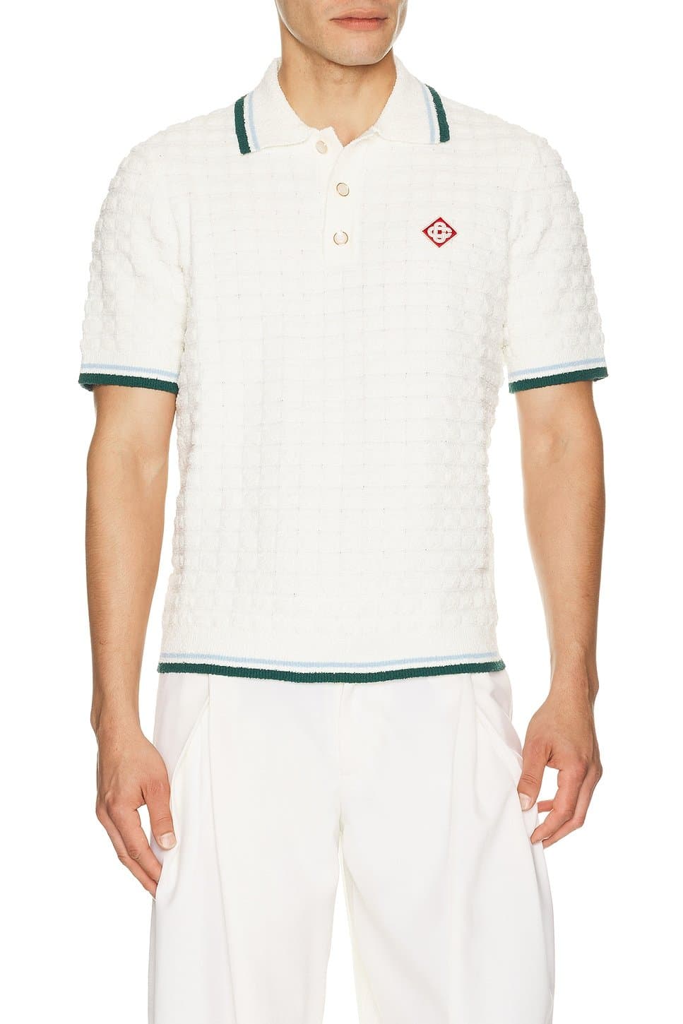 revolve Boucle Short Sleeve Polo