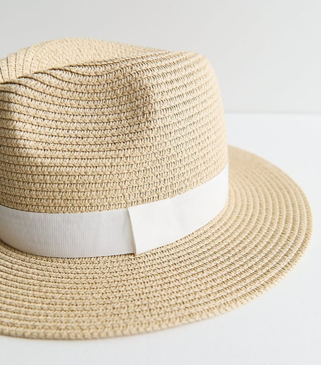 New Look Stone Straw Fedora Hat New Look - 3