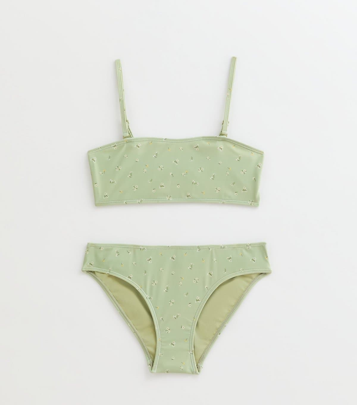New Look New Look Green Ditsy Print Bikini Set for Girls
